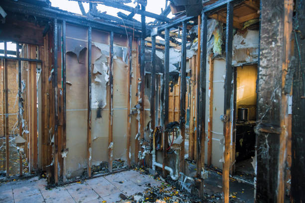 Professional Fire Damage Restoration technician working in Monticello, FL